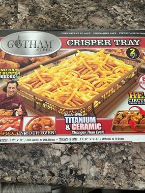 Steel Crisper Tray - 2 Piece Set